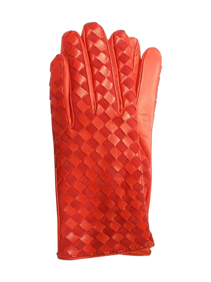Woven Cashmere-Leather Gloves Woven Cashmere-Leather Gloves