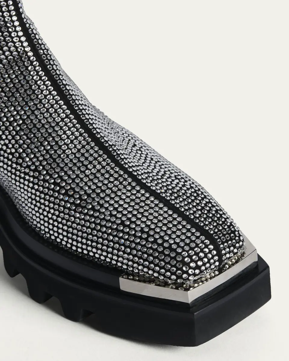Peter Do Crystal Stud Zip Combat Boots | Thumbnail 4 Peter Do Crystal Stud Zip Combat Boots | Thumbnail 4
