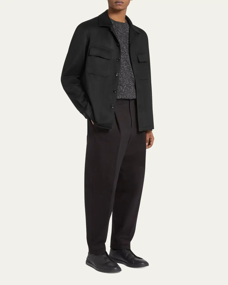 ZEGNA Men's Cashmere Overshirt | Thumbnail 6