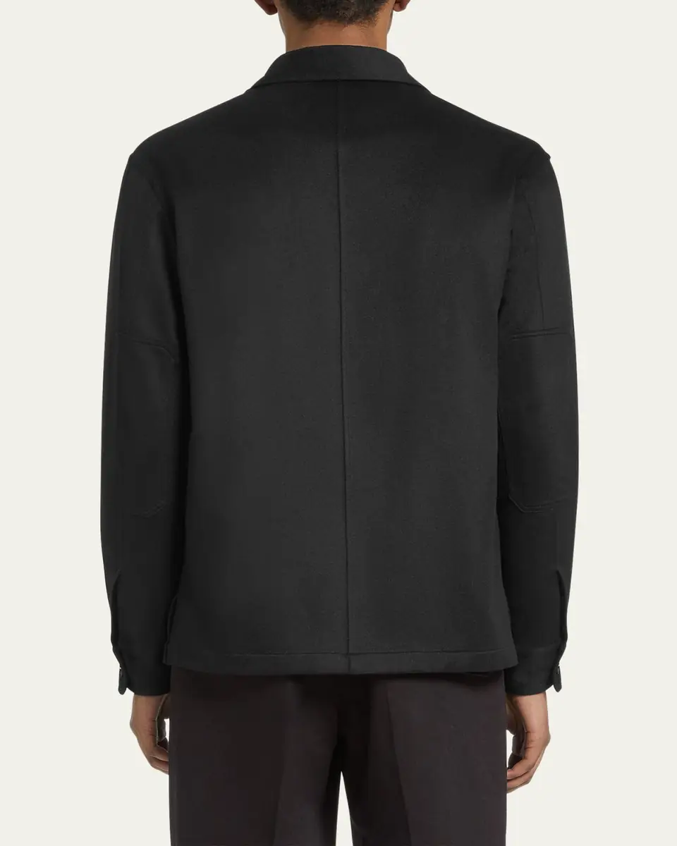 ZEGNA Men's Cashmere Overshirt | Thumbnail 7