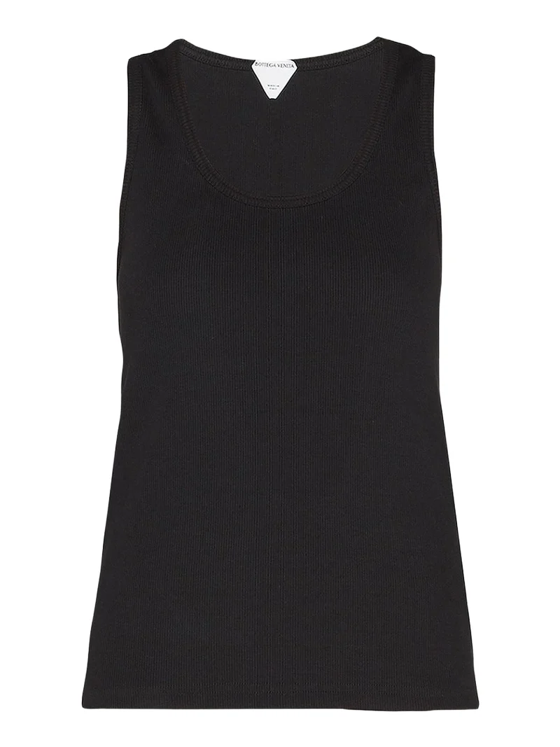 Bottega Veneta Dry Stretch Cotton Ribbed Tank Top