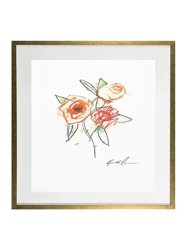 RFA Fine Art "Orange Rose - Flower 6" Giclee by Robert Robinson