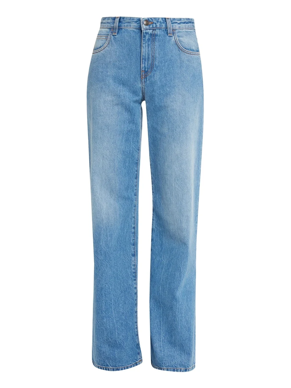 Eglitta Straight-Leg Denim Pants