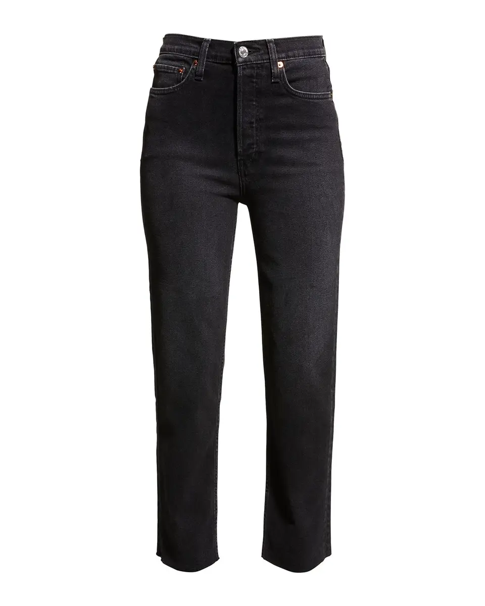 RE/DONE 70s Stovepipe Distressed Jeans | Image 1 RE/DONE 70s Stovepipe Distressed Jeans | Image 1