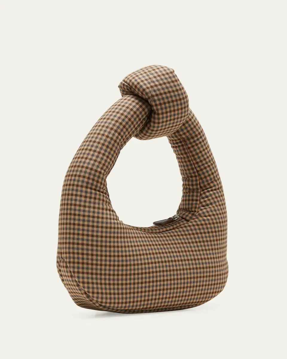 A.W.A.K.E. MODE Mia Gingham Knot Top-Handle Bag | Thumbnail 3 A.W.A.K.E. MODE Mia Gingham Knot Top-Handle Bag | Thumbnail 3