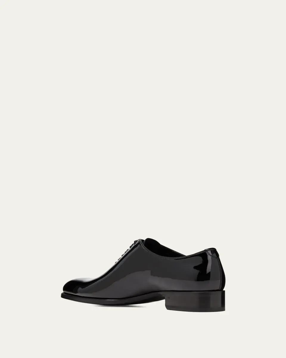 Tom Ford Men's Elkan Patent Leather Oxfords | Thumbnail 4