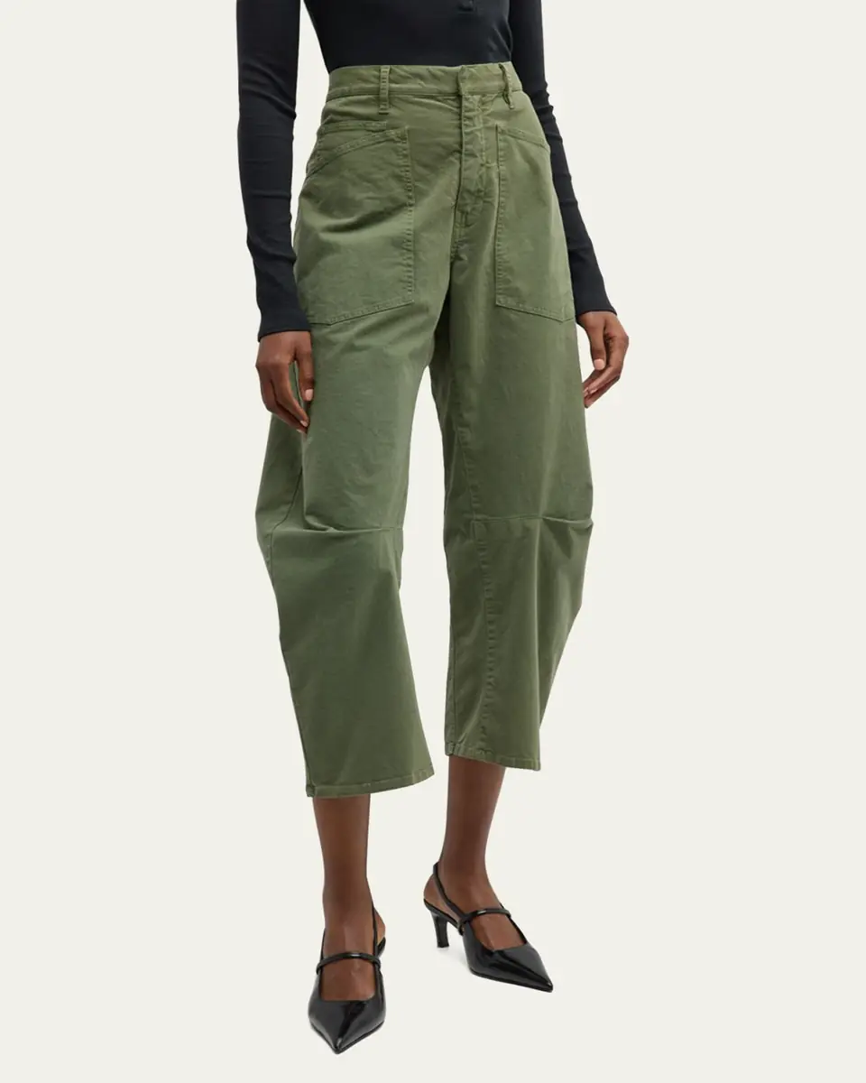 Nili Lotan Shon Mid-Rise Cropped Pants | Thumbnail 14 Nili Lotan Shon Mid-Rise Cropped Pants | Thumbnail 14
