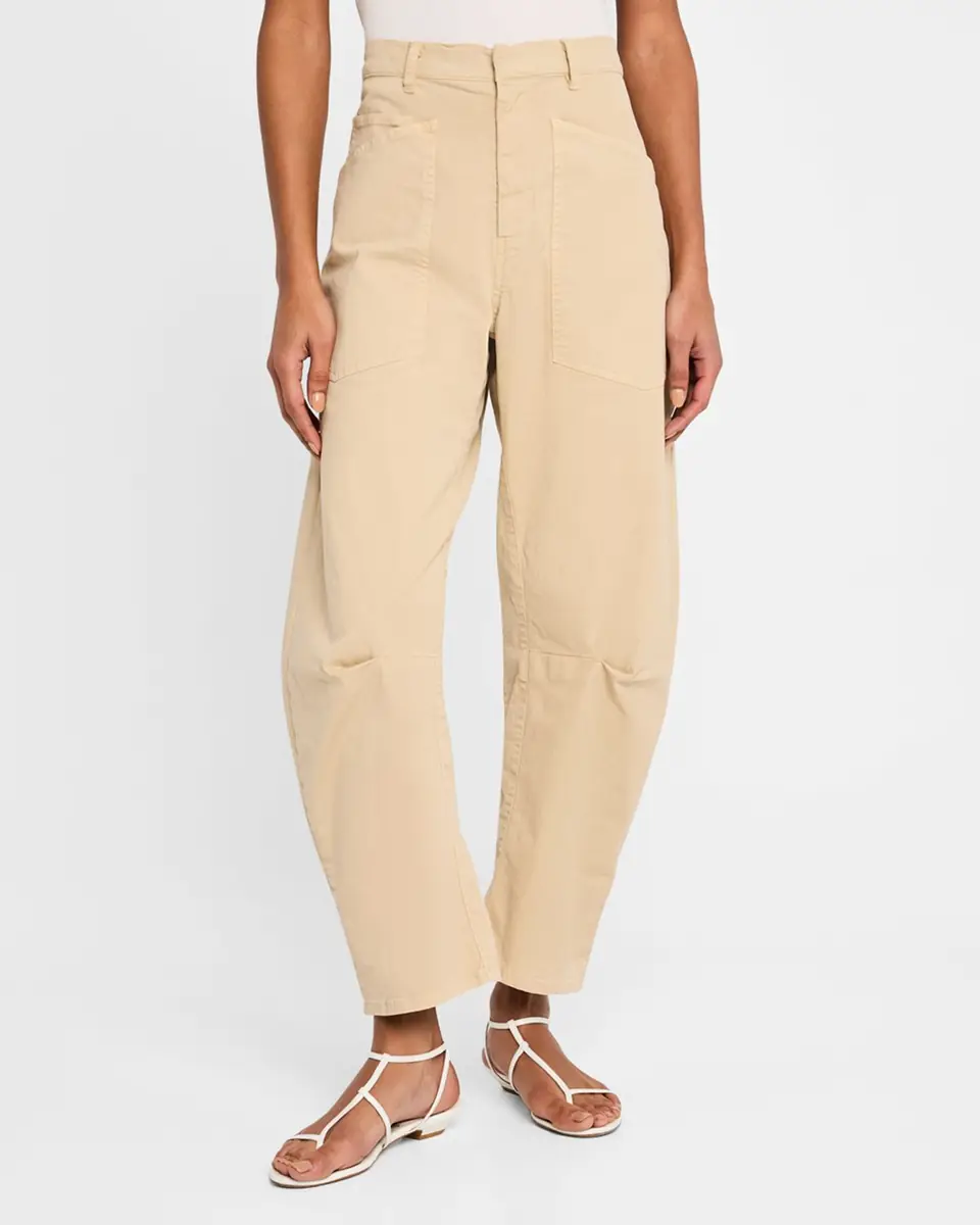 Nili Lotan Shon Mid-Rise Cropped Pants | Thumbnail 3 Nili Lotan Shon Mid-Rise Cropped Pants | Thumbnail 3