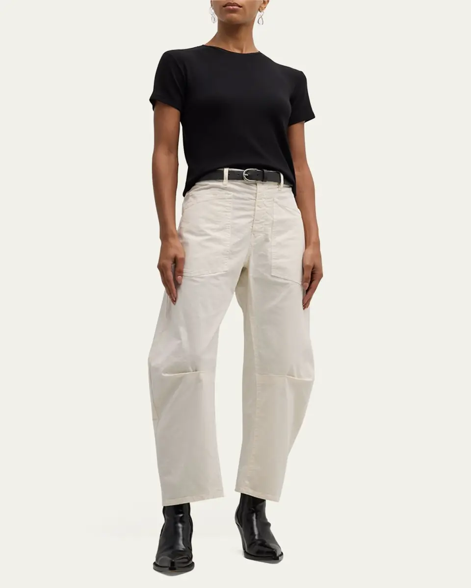 Nili Lotan Shon Mid-Rise Cropped Pants | Thumbnail 22 Nili Lotan Shon Mid-Rise Cropped Pants | Thumbnail 22