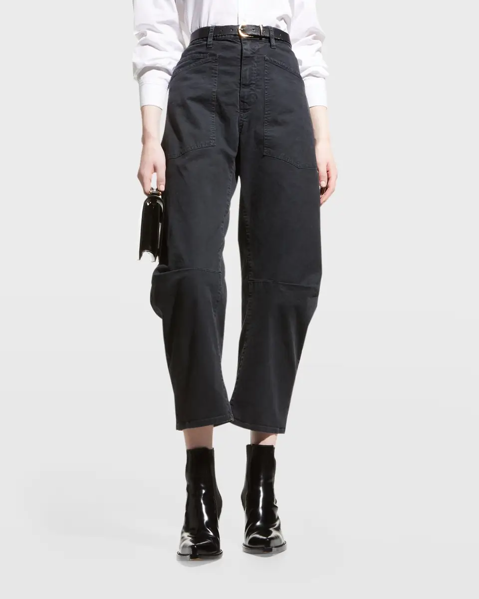 Nili Lotan Shon Mid-Rise Cropped Pants | Thumbnail 29 Nili Lotan Shon Mid-Rise Cropped Pants | Thumbnail 29