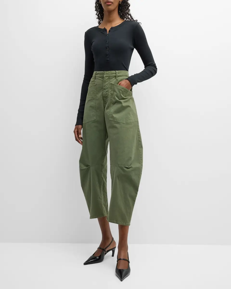 Nili Lotan Shon Mid-Rise Cropped Pants | Thumbnail 36 Nili Lotan Shon Mid-Rise Cropped Pants | Thumbnail 36