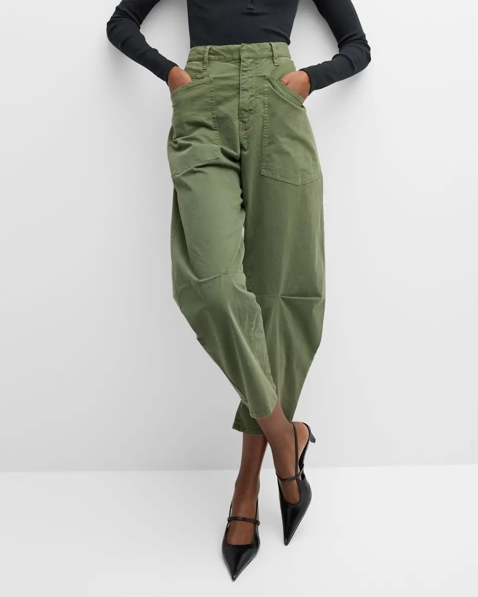 Nili Lotan Shon Mid-Rise Cropped Pants | Thumbnail 40 Nili Lotan Shon Mid-Rise Cropped Pants | Thumbnail 40