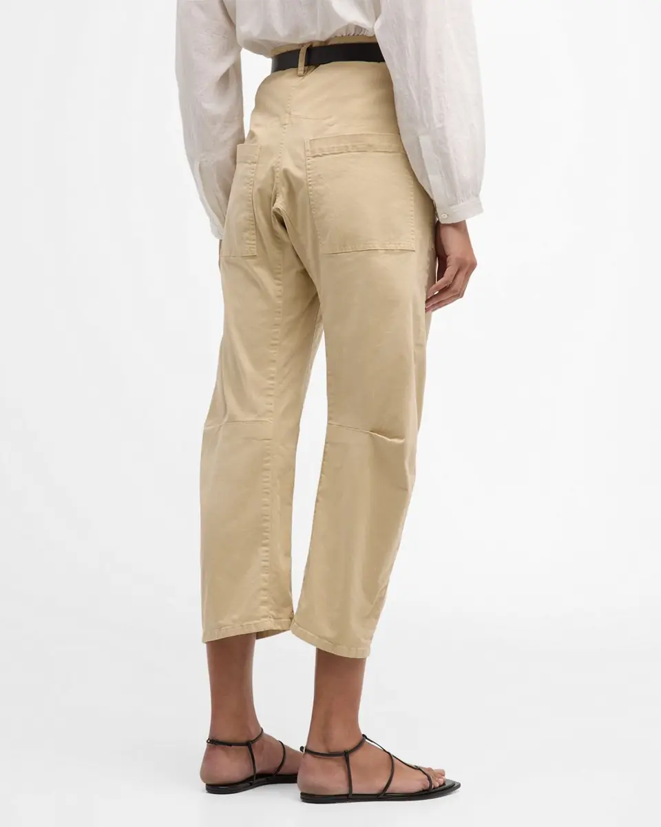 Nili Lotan Shon Mid-Rise Cropped Pants | Thumbnail 5 Nili Lotan Shon Mid-Rise Cropped Pants | Thumbnail 5