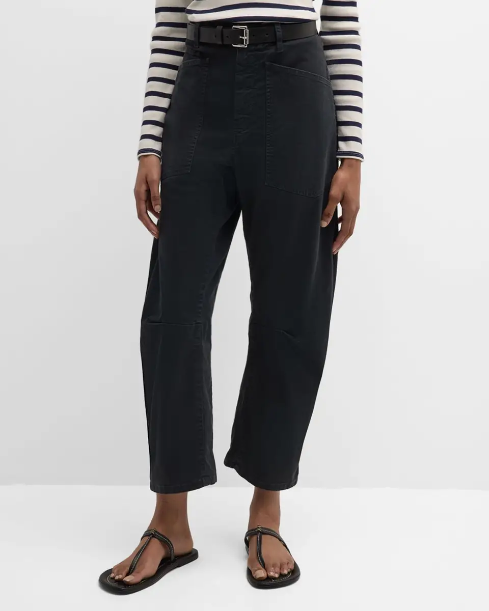 Nili Lotan Shon Mid-Rise Cropped Pants | Thumbnail 41 Nili Lotan Shon Mid-Rise Cropped Pants | Thumbnail 41