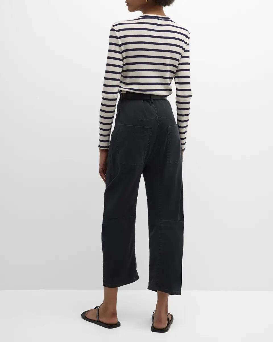 Nili Lotan Shon Mid-Rise Cropped Pants | Thumbnail 43 Nili Lotan Shon Mid-Rise Cropped Pants | Thumbnail 43