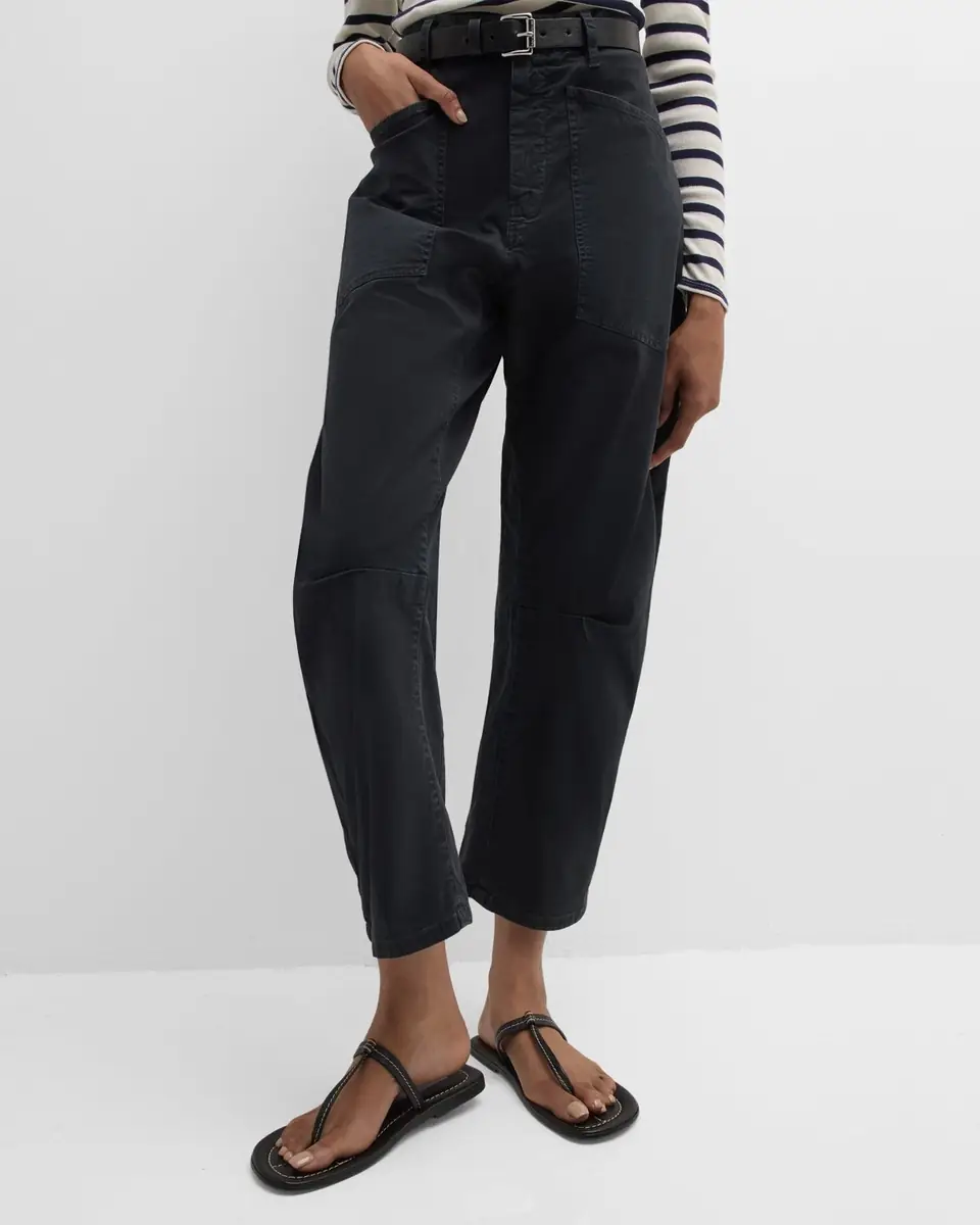 Nili Lotan Shon Mid-Rise Cropped Pants | Thumbnail 46 Nili Lotan Shon Mid-Rise Cropped Pants | Thumbnail 46
