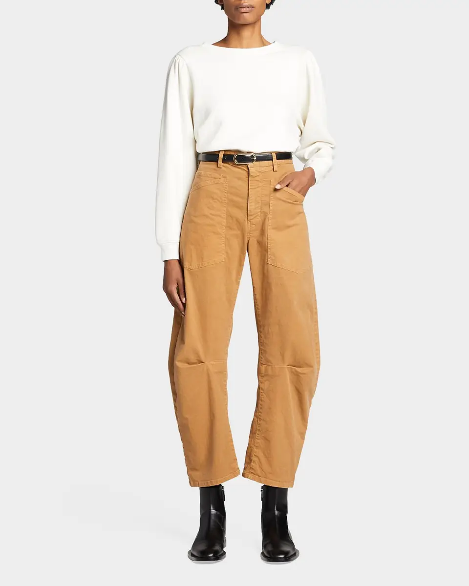Nili Lotan Shon Mid-Rise Cropped Pants | Thumbnail 47 Nili Lotan Shon Mid-Rise Cropped Pants | Thumbnail 47