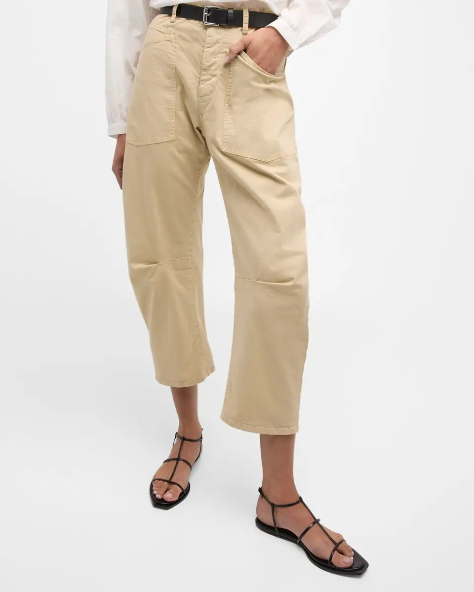 Nili Lotan Shon Mid-Rise Cropped Pants | Thumbnail 6 Nili Lotan Shon Mid-Rise Cropped Pants | Thumbnail 6