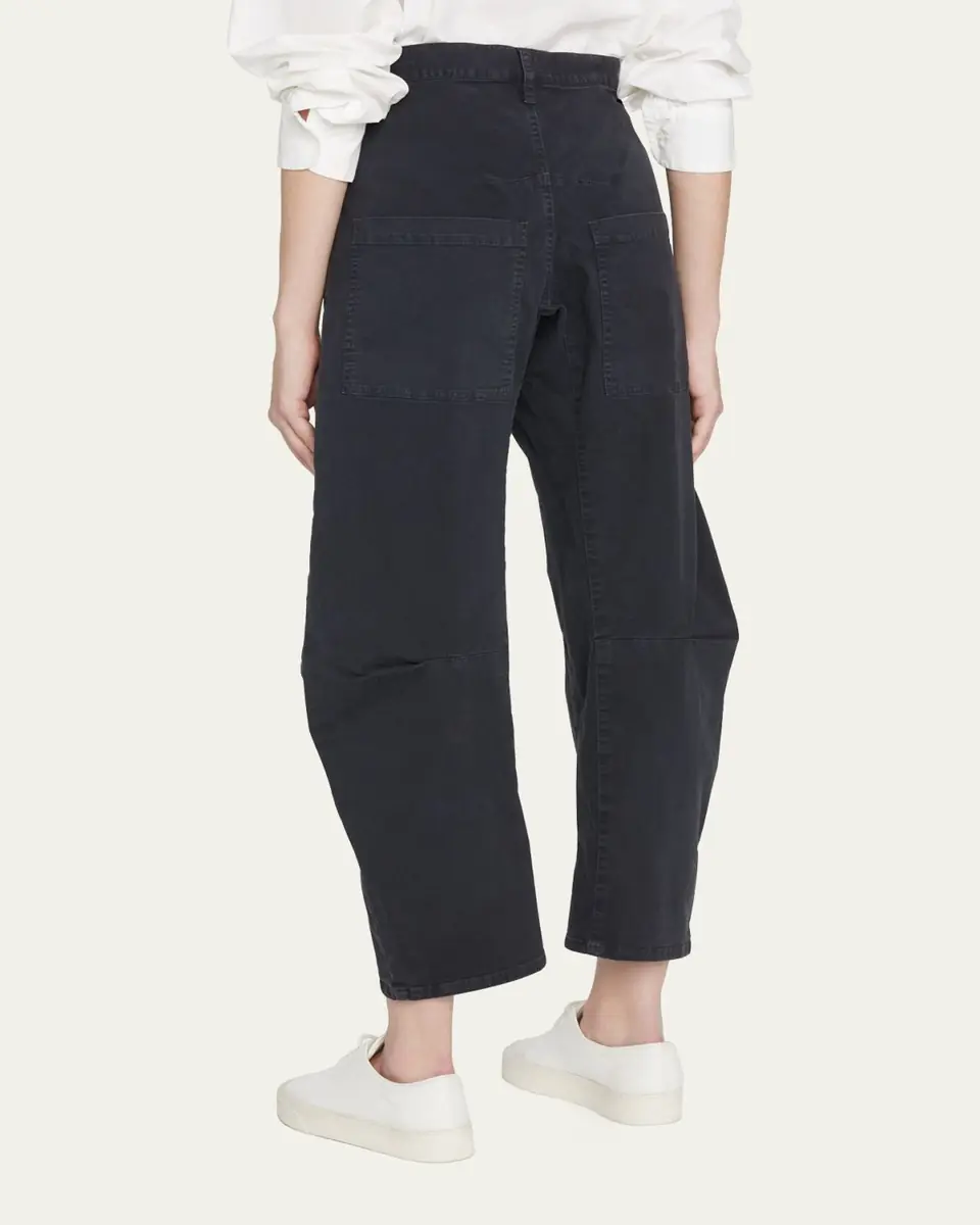 Nili Lotan Shon Mid-Rise Cropped Pants | Thumbnail 9 Nili Lotan Shon Mid-Rise Cropped Pants | Thumbnail 9
