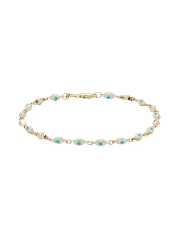 Mini Enamel Evil Eye Eternity Bracelet