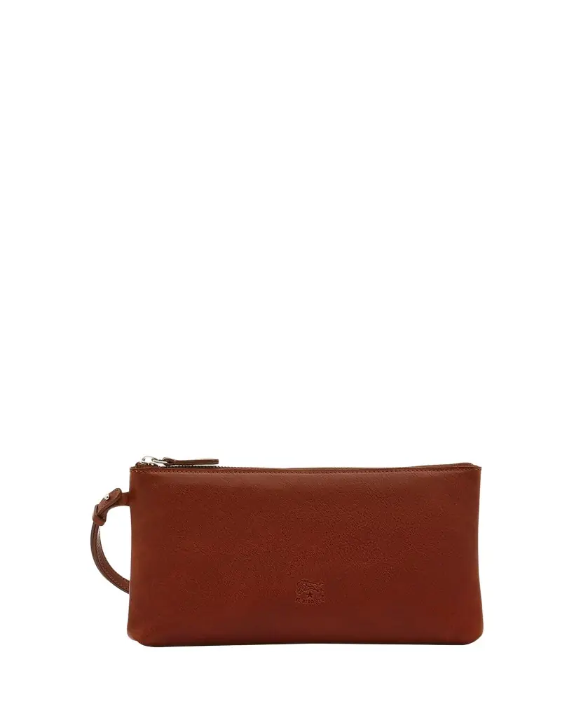 Il Bisonte Oriuolo Vacchetta Leather Clutch Bag | Image 1 Il Bisonte Oriuolo Vacchetta Leather Clutch Bag | Image 1