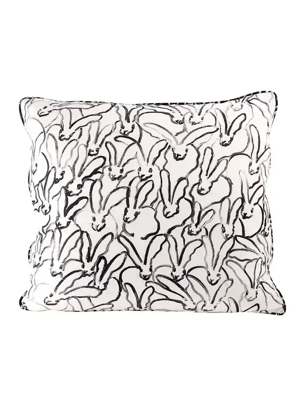 Hunt Slonem Rabbit Run Pillow, 22"