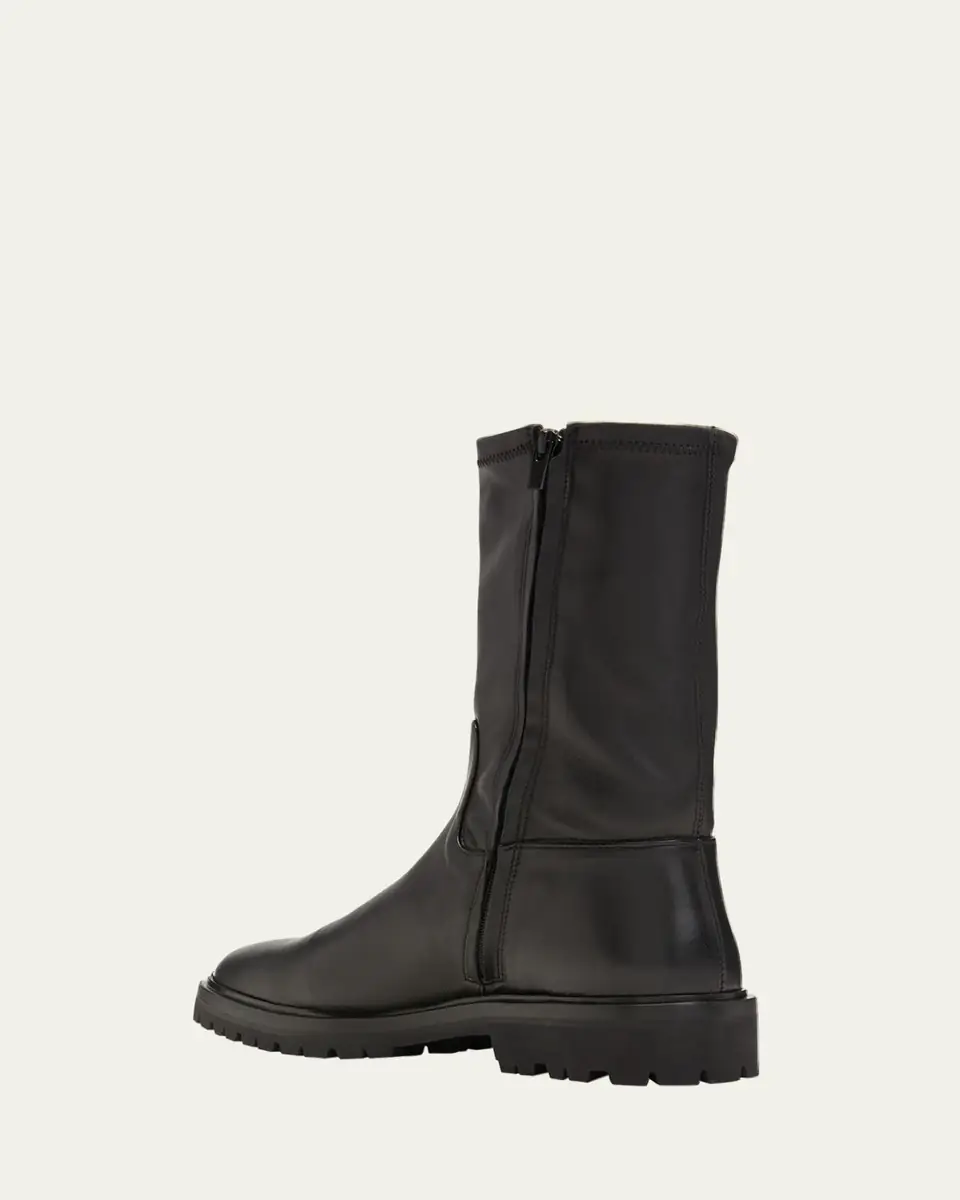 Loeffler Randall Danny Lambskin Lug-Sole Mid Boots | Thumbnail 4