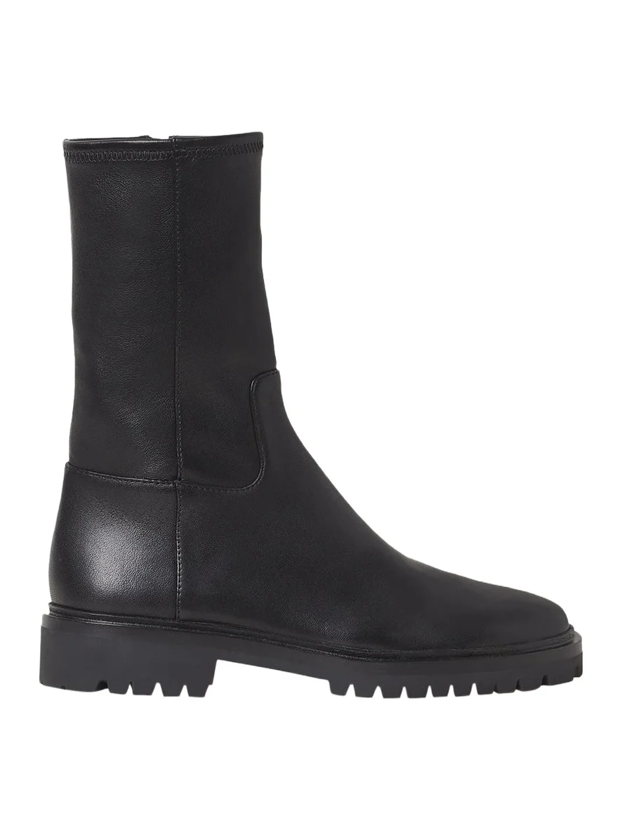 Loeffler Randall Danny Lambskin Lug-Sole Mid Boots