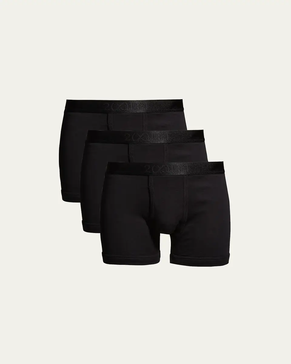 2XIST Men's 3-Pack Pima Cotton Boxer Briefs | Thumbnail 2