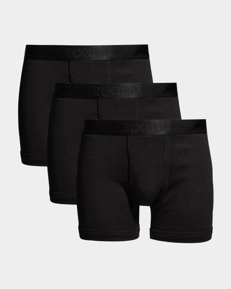2XIST Men's 3-Pack Pima Cotton Boxer Briefs | Thumbnail 5