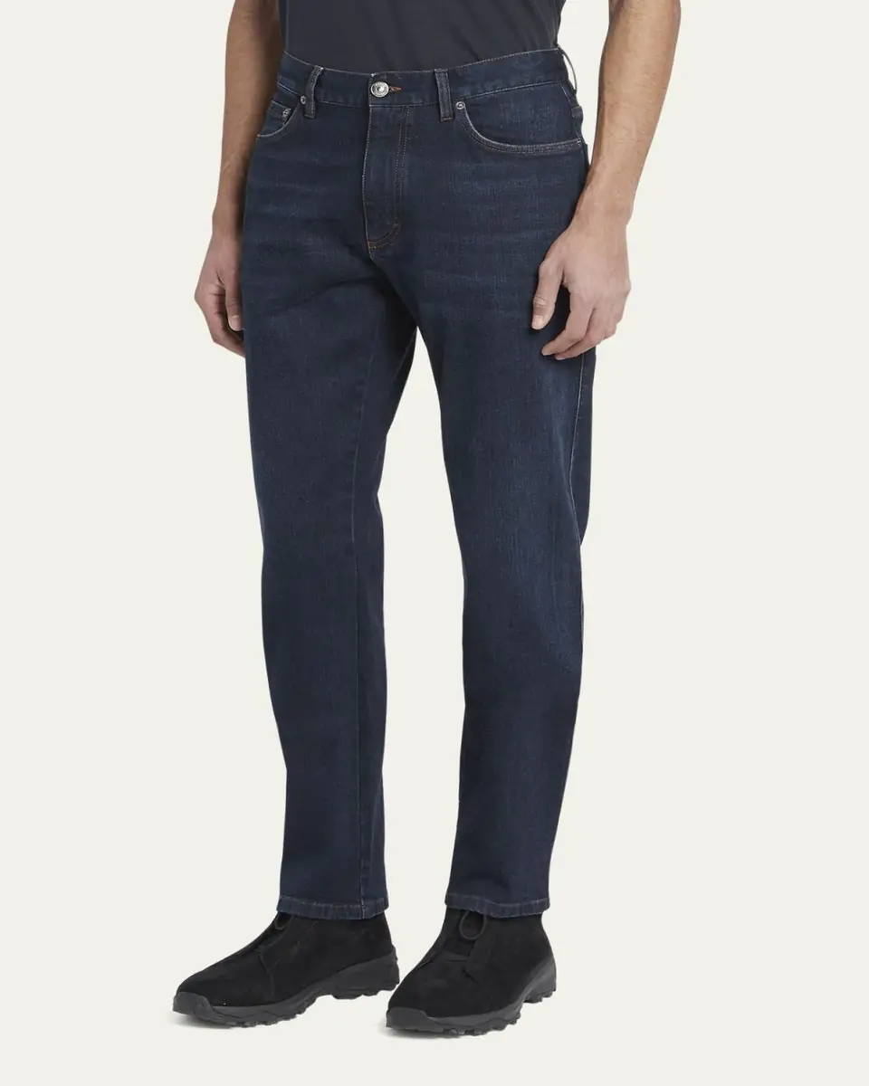 ZEGNA Men's Denim 5-Pocket Jeans | Thumbnail 4 ZEGNA Men's Denim 5-Pocket Jeans | Thumbnail 4