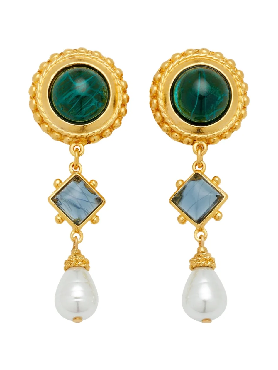 Multi Stone Clip-On Earrings Multi Stone Clip-On Earrings