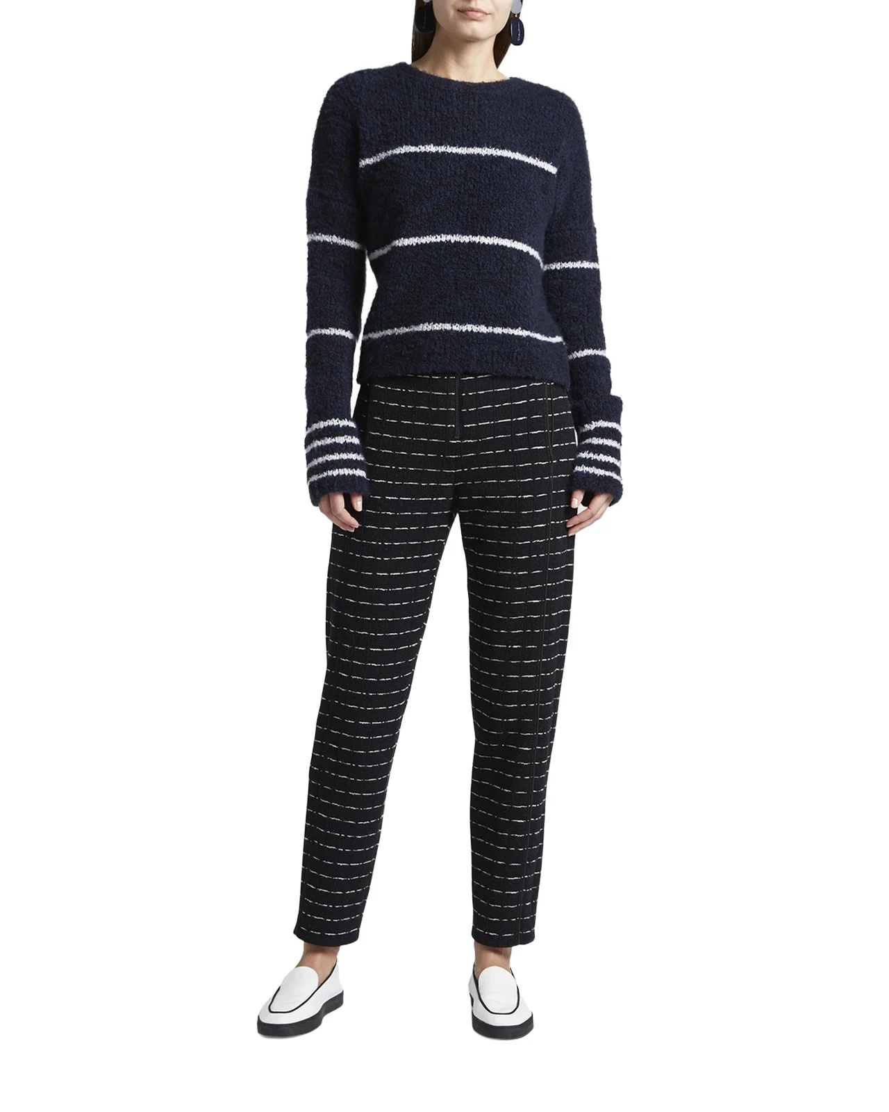 Giorgio Armani Striped Cashmere Pullover