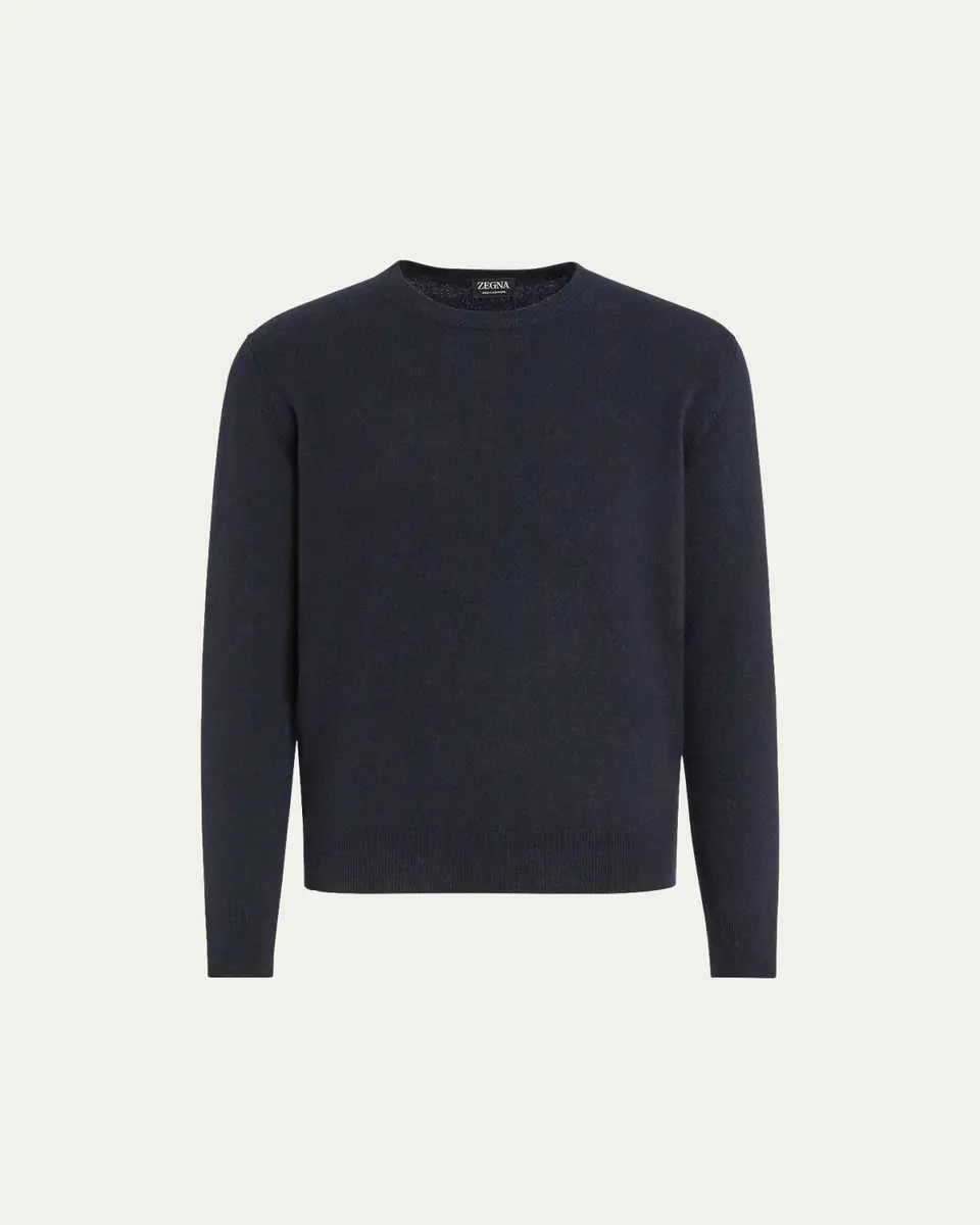 ZEGNA Men's Cashmere Crewneck Sweater | Thumbnail 4
