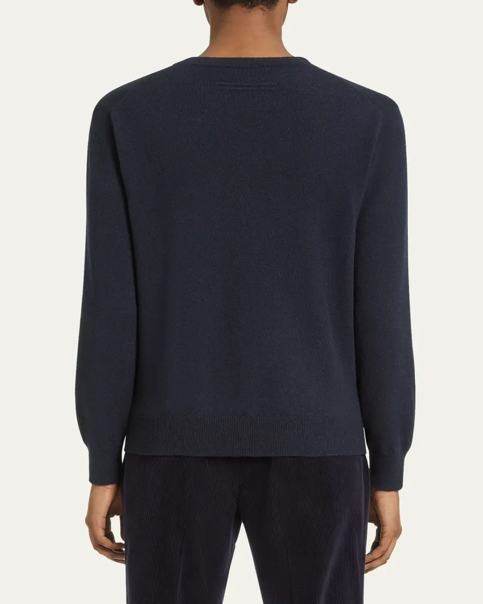 ZEGNA Men's Cashmere Crewneck Sweater | Thumbnail 5