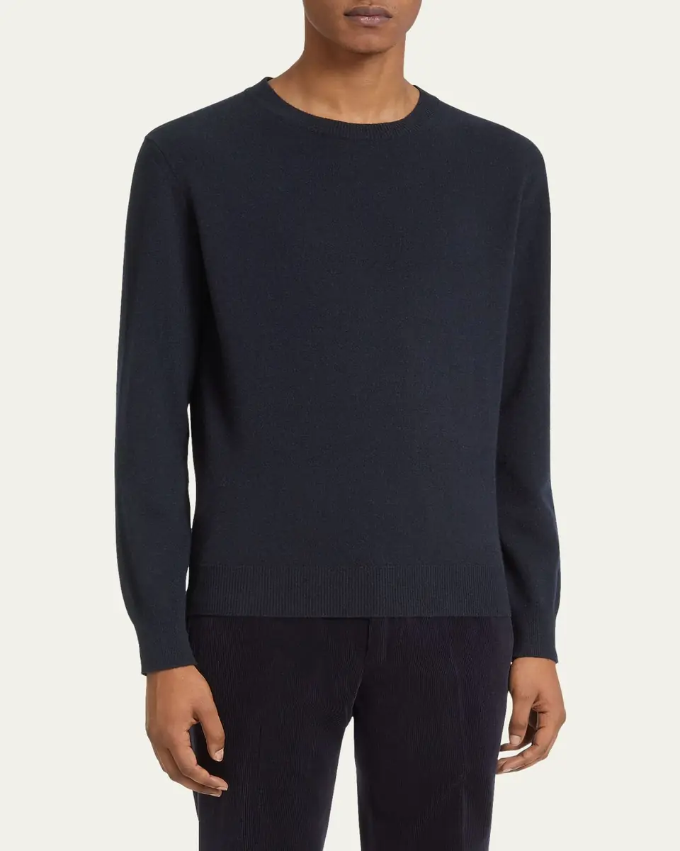 ZEGNA Men's Cashmere Crewneck Sweater | Thumbnail 6