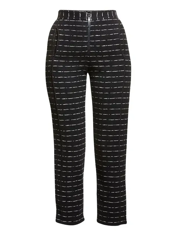 Straight-Leg Ankle Jersey Jacquard Pants Straight-Leg Ankle Jersey Jacquard Pants