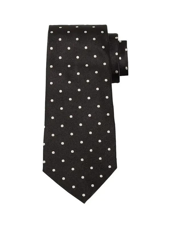 Men's Polka-Dot Silk Satin Tie