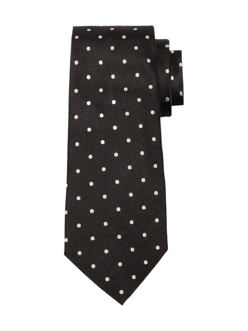 Men's Polka-Dot Silk Satin Tie