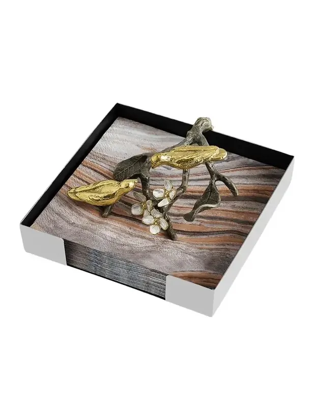 Michael Aram Lovebirds Cocktail Napkin Holder