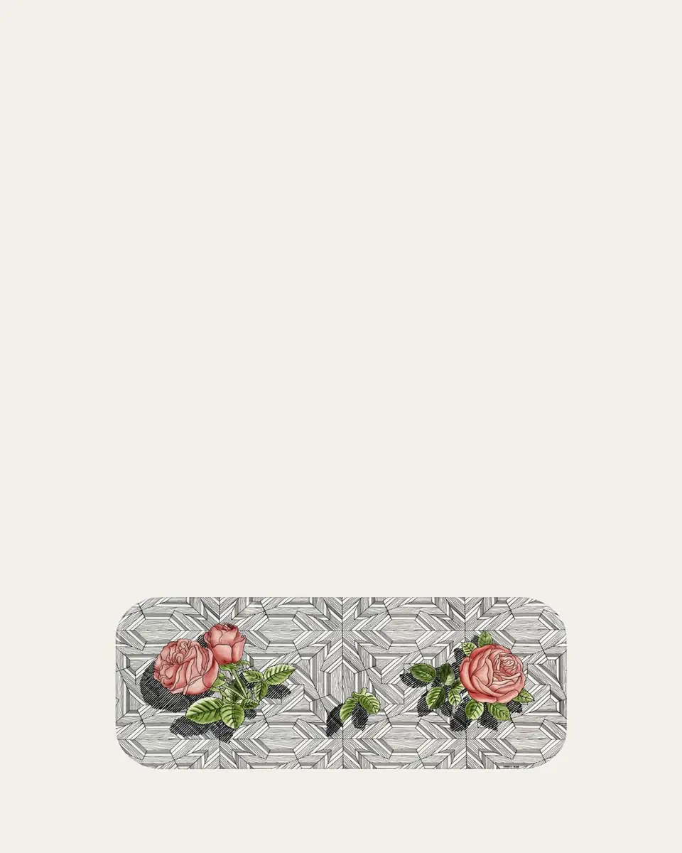 FORNASETTI Tray 25X60cm - Musciarabia With Roses Color | Thumbnail 3