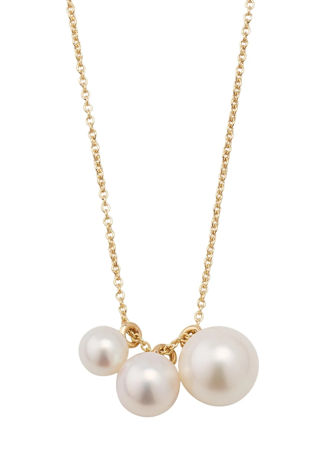 14K Recycled Yellow Gold Stella Necklace with Freshwater Pearls