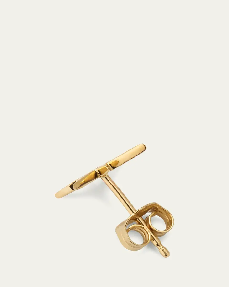 Sydney Evan Diamond Starburst Stud Earring, Single | Thumbnail 4