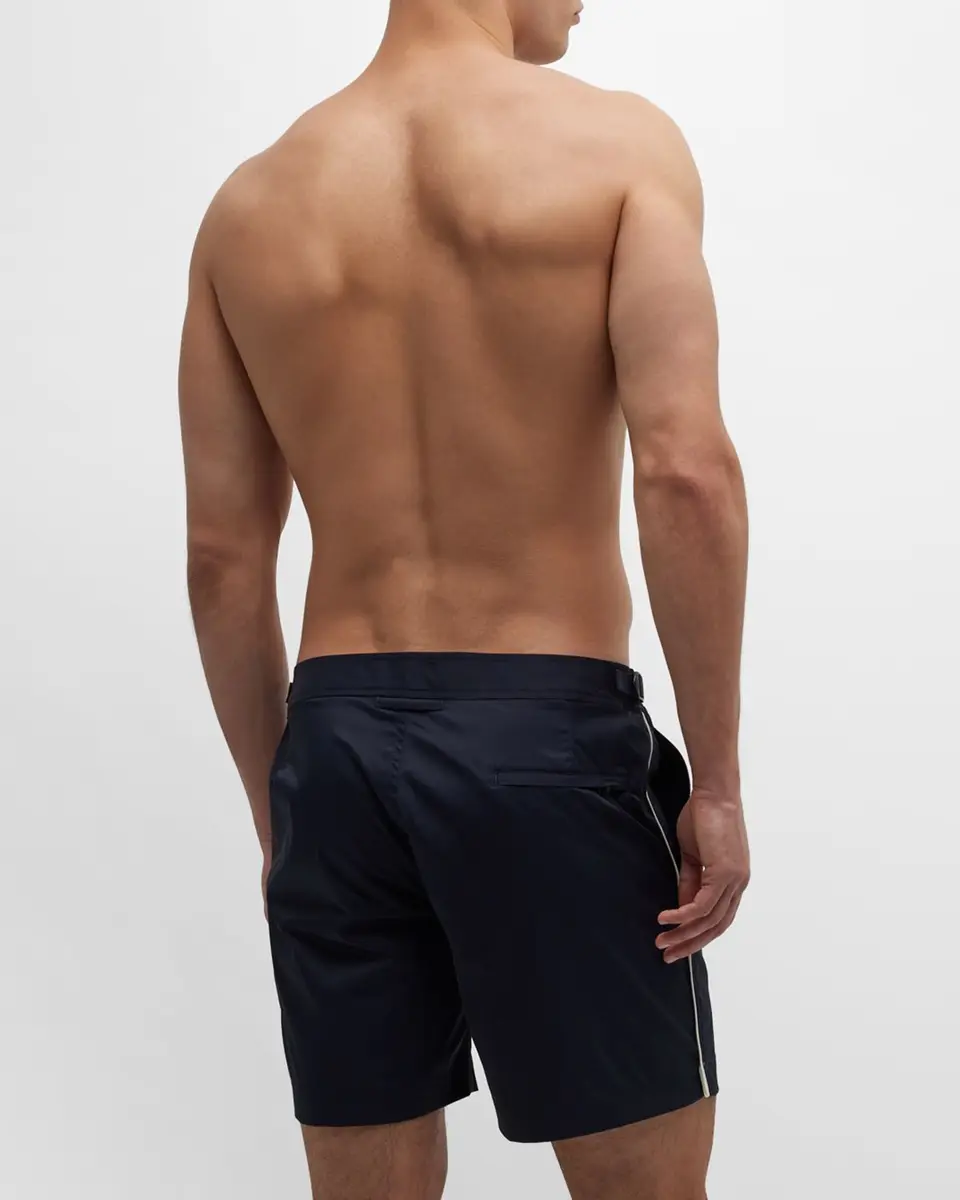 Orlebar Brown Men's Bulldog Piped Nylon Swim Shorts | Thumbnail 3 Orlebar Brown Men's Bulldog Piped Nylon Swim Shorts | Thumbnail 3