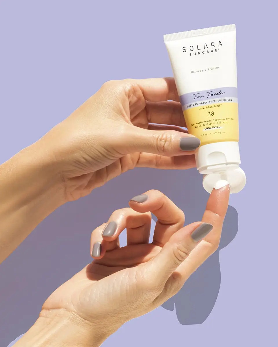 Solara Suncare Time Traveler Ageless Daily Face Sunscreen, 1.7 oz. / 50 mL | Thumbnail 4 Solara Suncare Time Traveler Ageless Daily Face Sunscreen, 1.7 oz. / 50 mL | Thumbnail 4