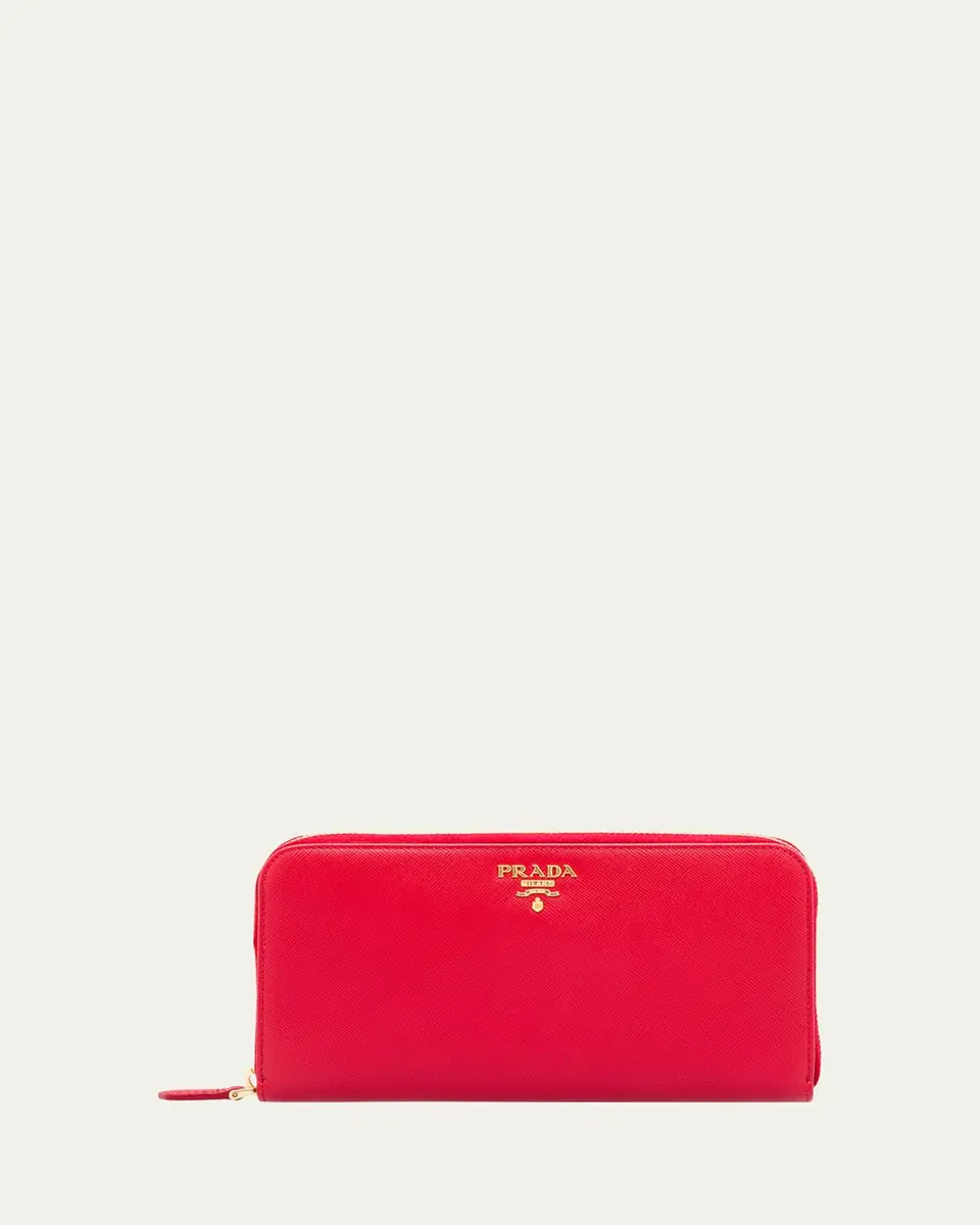 Prada Large Continental Leather Wallet | Thumbnail 4