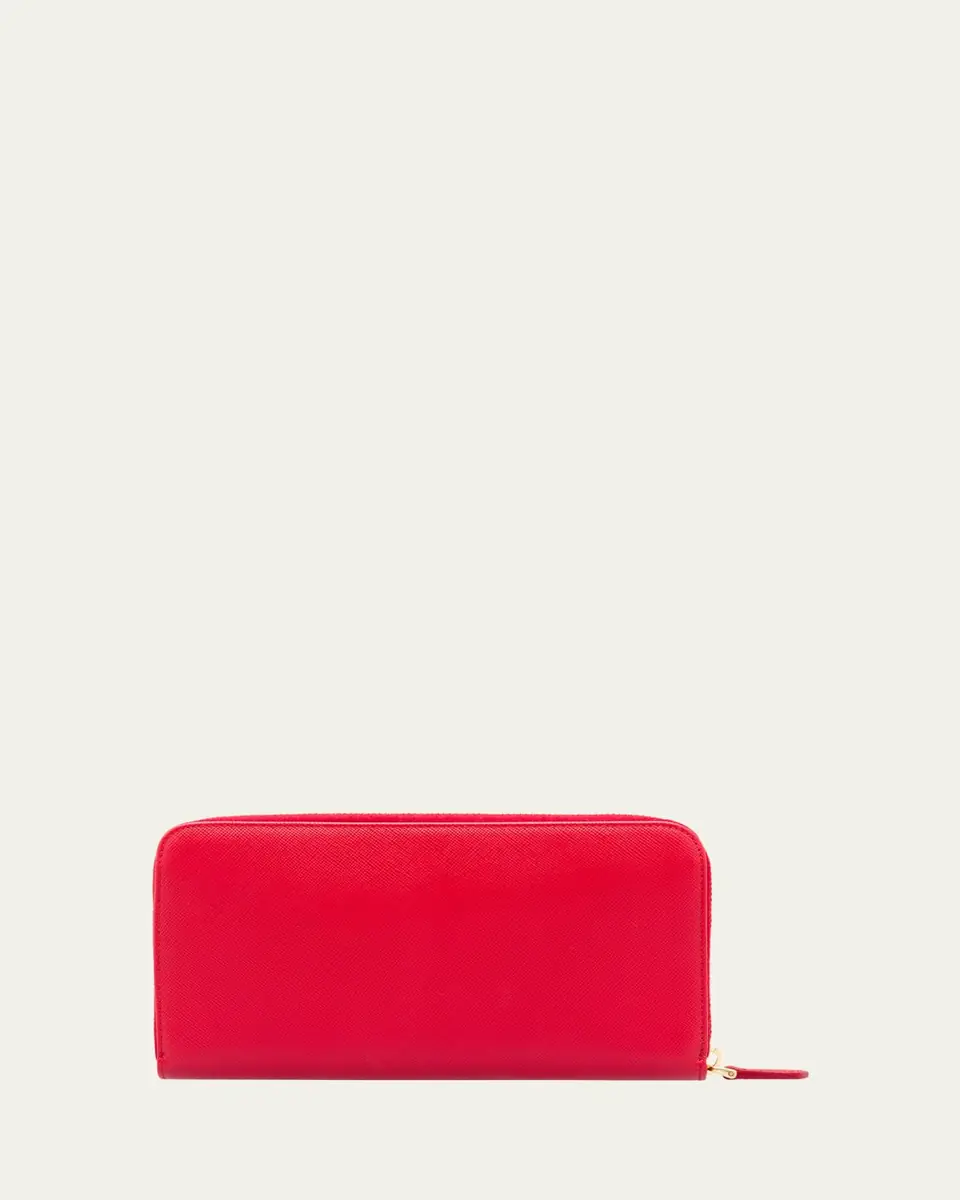 Prada Large Continental Leather Wallet | Thumbnail 5