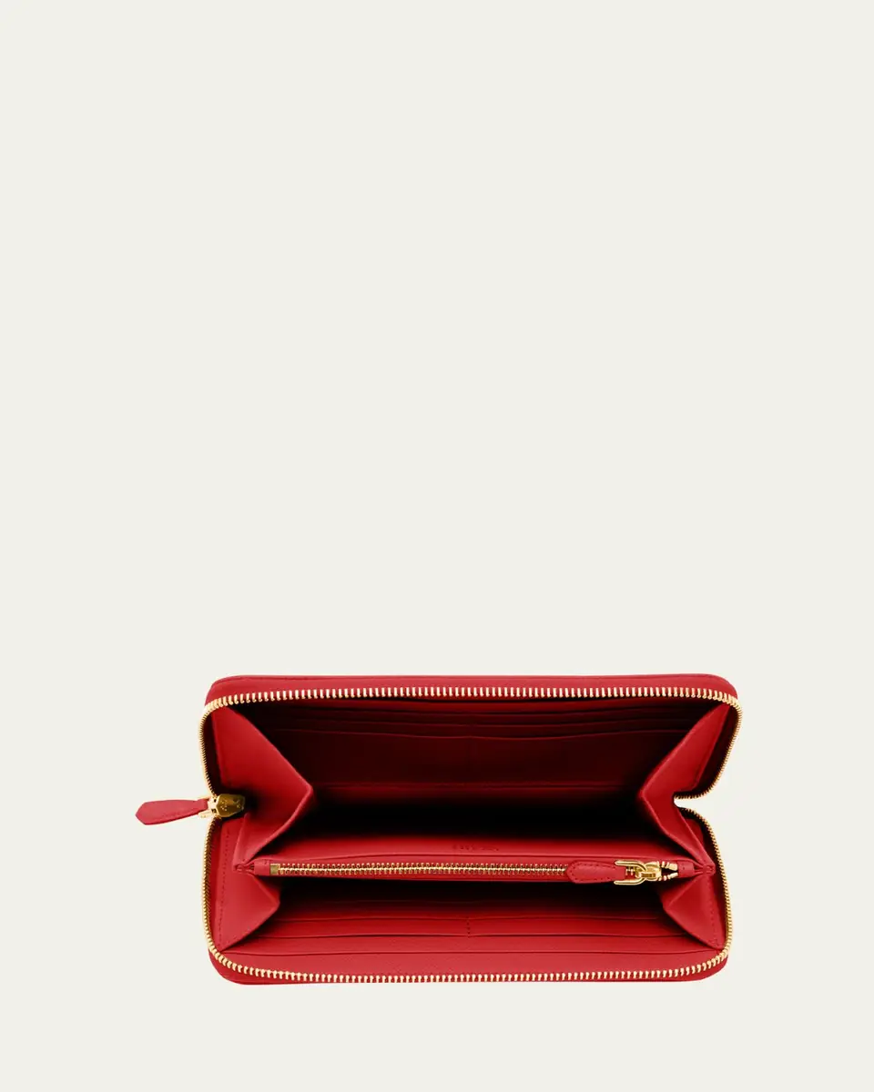 Prada Large Continental Leather Wallet | Thumbnail 6