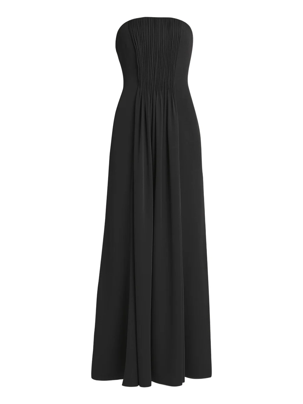 Giorgio Armani Strapless Plisse Gown