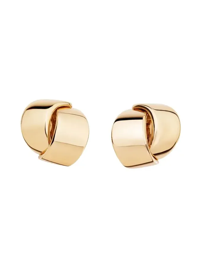 18K Rose Gold Abbracio Clip-On Earrings